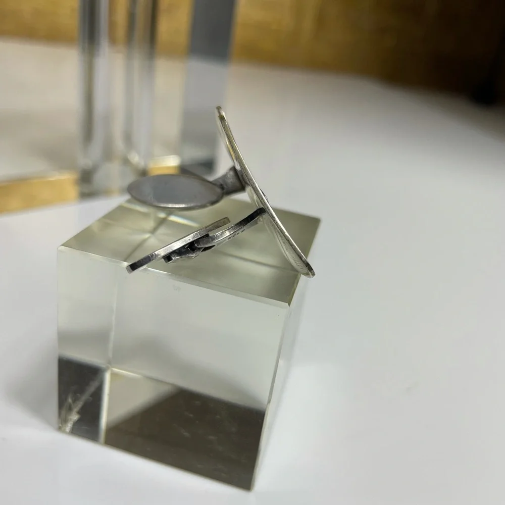 DANISH STERLING Godtfred B.Brøchner 830 Silver Vintage Articulated Modernist